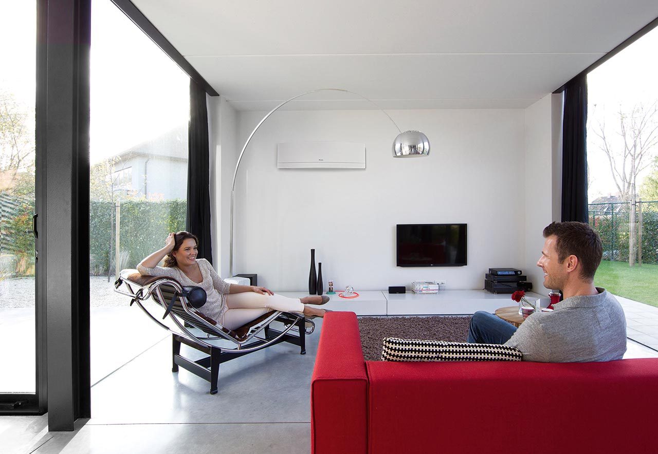 Airconditioning in samenwerking met een ventilator