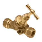 BONFIX Stopkraan 12 x 12 mm knel met aftap