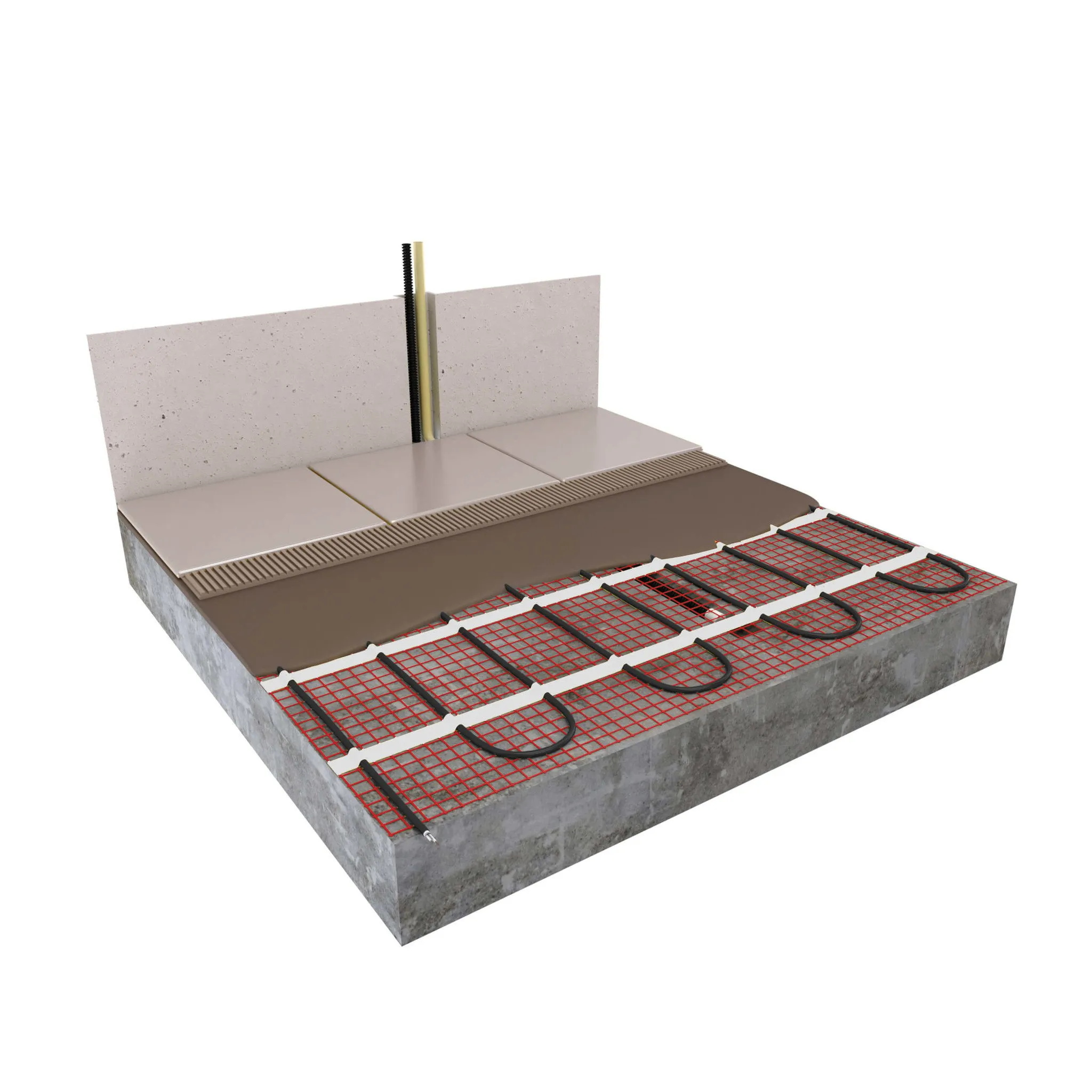 123Heat Vloerverwarmingsmat Set 1,5 m2- 225 Watt incl. Wifi thermostaat wit - Afbeelding 7