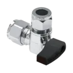 BONFIX Minikogelkraan haaks knel 12x10 (zwarte knop)