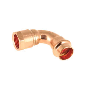 BONFIX V-press aquagas bocht 90° binnendraad