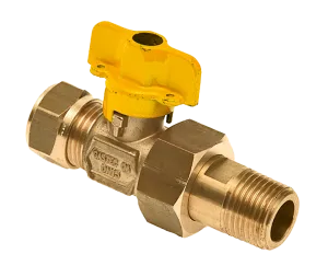 BONFIX Knel messing gaskogelkraan koppeling binnendraad