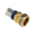 BONFIX Alu-pers rechte koppeling 20 x 15 mm knel