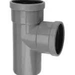 PVC Manchet T-stuk 90° grijs 110 SN8 2M/S