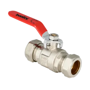 BONFIX Kogelkraan knel met rode hendel