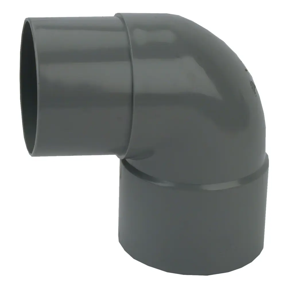 PVC HWA Bocht 87,3° grijs 100 M/VS