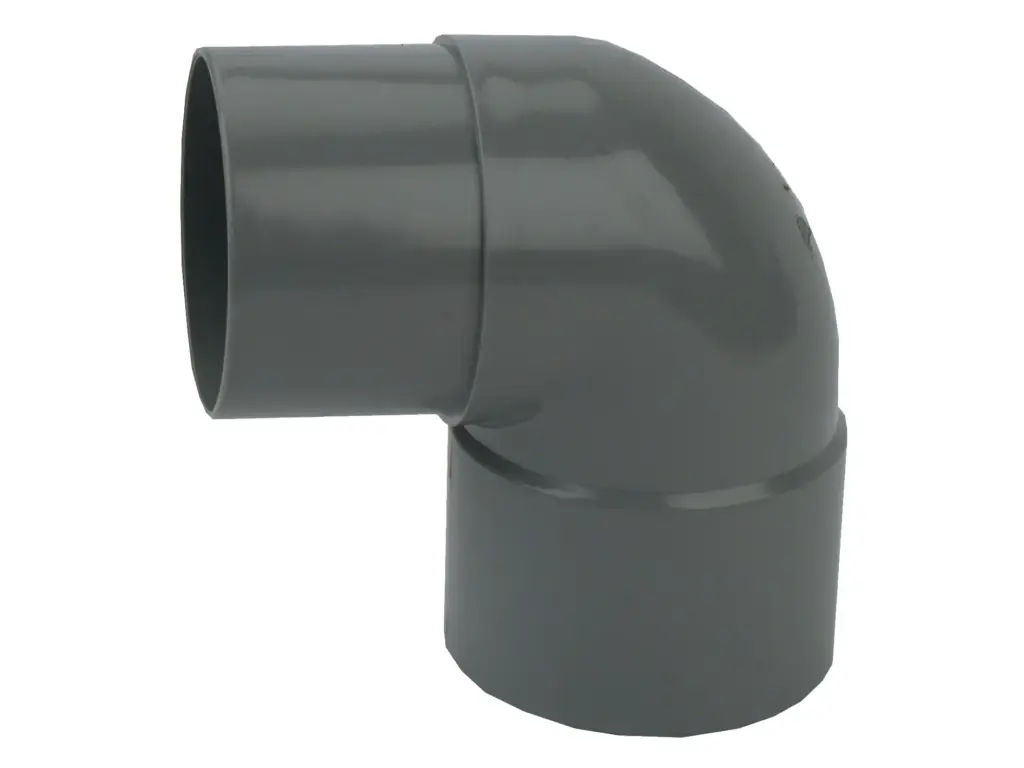 PVC HWA Bocht 87,3° grijs 100 M/VS