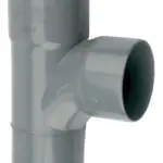 PVC Lijm Stroom T-Stuk 90° grijs 110 2M/S