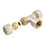 BONFIX Alu-knel verloop T-stuk 25 x 3/4" bi.dr. x 25 mm