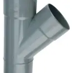 PVC Lijm T-Stuk 45° grijs 40 2M/S