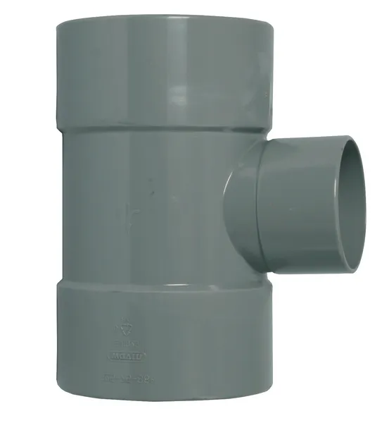 PVC Lijm T-Stuk 90° grijs 3M