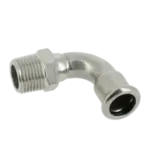 BONFIX M-press RVS-water bocht 90° 1/2" bu.dr. x 15 mm