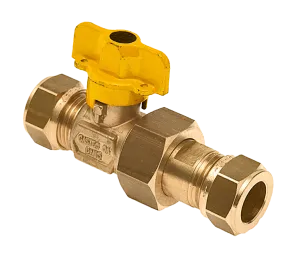 BONFIX Knel messing gaskogelkraan koppeling