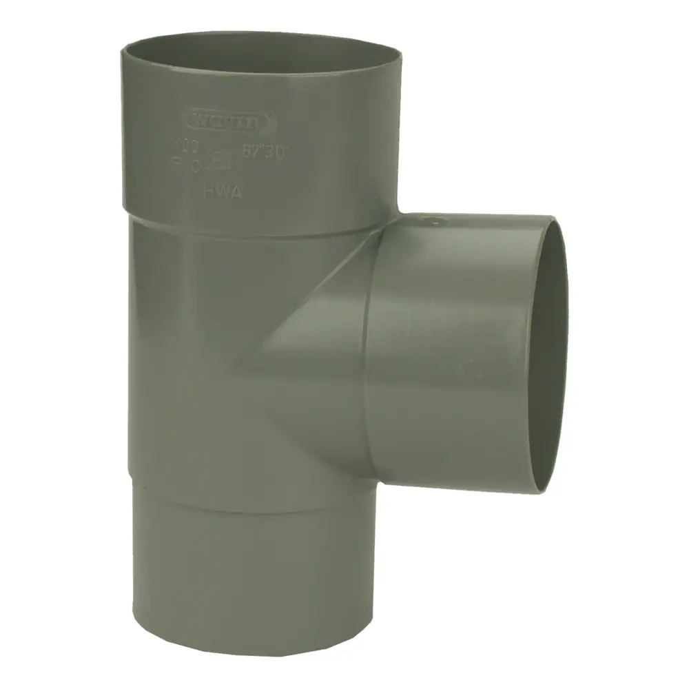 PVC HWA T-Stuk 90° grijs 60 M/VS