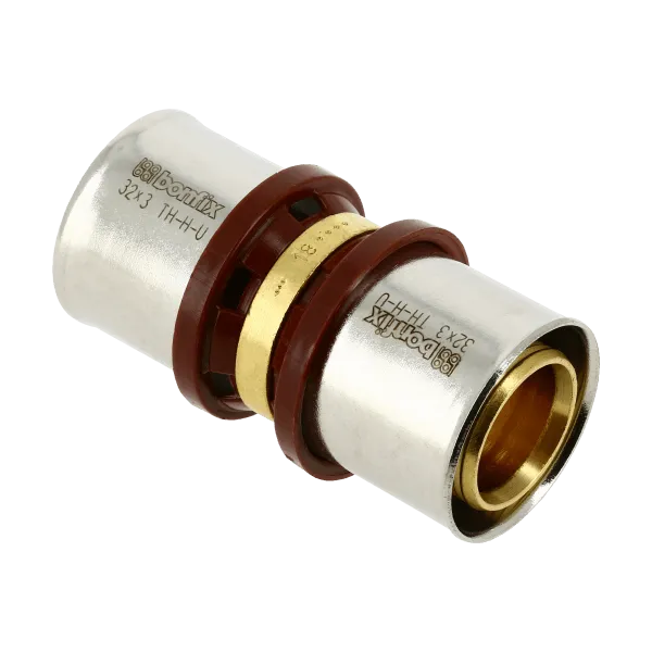 BONFIX Alu-pers 2000140 Rechte koppeling 32 x 32 mm