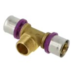 BONFIX Alu-pers 2000640 T-stuk 26 x 3/4" buitendraad x 26 mm