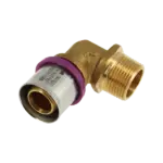 BONFIX Alu-pers 2001038 Knie 1" buitendraad x 26 mm