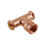 BONFIX M-press roodkoper gas T-stuk binnendraad 15 x 1/2" x 15 mm