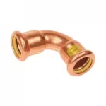 BONFIX M-press roodkoper gas bocht 90 graden 28 x 28 mm