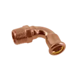 BONFIX M-press roodkoper gas kniekoppeling 1'' x 28 mm