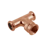 BONFIX M-press roodkoper water T-stuk binnendraad 22 x 3/4'' x 22 mm