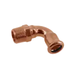 BONFIX M-press roodkoper water kniekoppeling 3/8'' x 12 mm