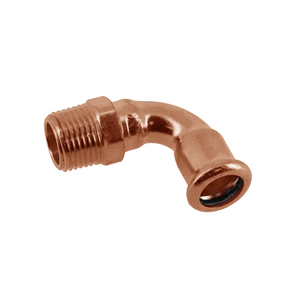 BONFIX M-press roodkoper water kniekoppeling binnendraad