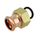 BONFIX M-press roodkoper water wartelkoppeling vlakke dichting 1 1/4'' x 28mm