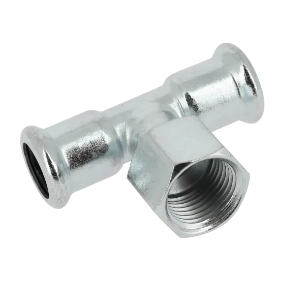 BONFIX M-press staalverzinkt T-stuk