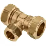 Bonfix messing verloop-T-stuk 90 graden 3x knel 22 x 28 x 22 mm