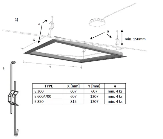 Ecosun Aluminium inbouwframe' s voor infrarood panelen 300 Watt panelen (60x60) - Afbeelding 4