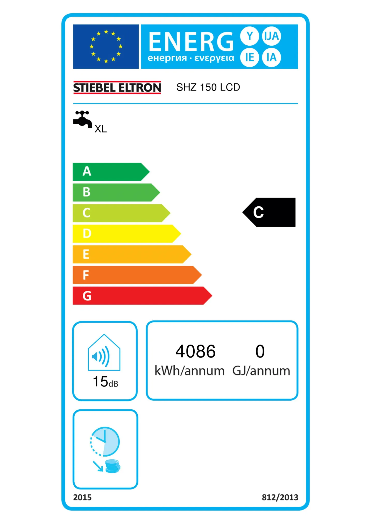Stiebel Eltron Elektrische Boiler High Line 150 liter SHZ LCD ECO - Afbeelding 4