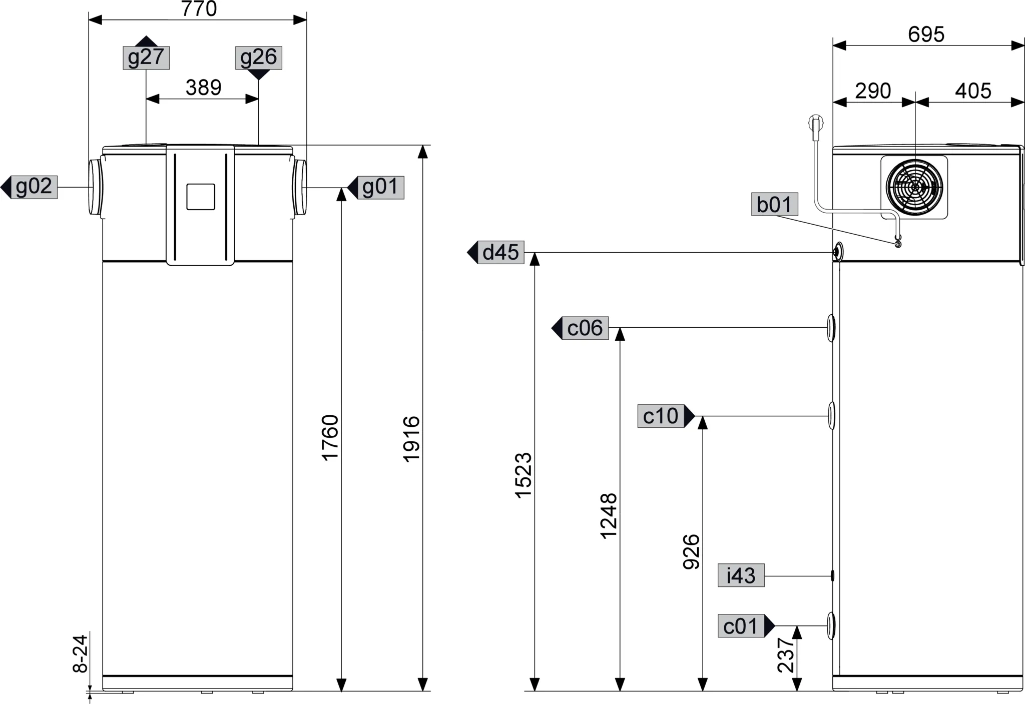 Stiebel Eltron warmtepompboiler WWK 301 - Afbeelding 3