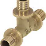 TECEflex T-stuk standaard messing 14 mm x 14 mm x 14 mm