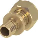 TECEflex draadfitting vlakke dichting standaard messing 32 mm x 1"