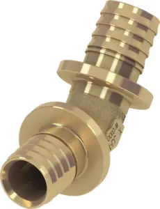 TECEflex knie 45° standaard messing 25 mm x 25 mm