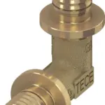 TECEflex knie 90° standaard messing 32 mm x 32 mm