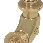 TECEflex knie 90° stromend silicium brons met min. drukverlies 50 mm x 50 mm