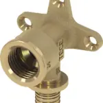 TECEflex muurplaat standaard messing 16 mm x Rp 1/2"