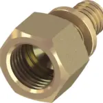 TECEflex schroefbus silicium brons haaks 63 mm x Rp 2"