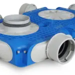 Vent-Axia Uniflexplus ventilatie hoofdverdeelbox 6x Ø90mm met tuit Tuit diameter Ø125mm