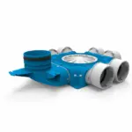 Vent-Axia Uniflexplus ventilatie samengestelde verdeler 6x Ø90mm met verticale tuit Ø125mm