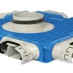 Vent-Axia Uniflexplus ventilatie verdeelbox vlak 8x 132x52mm met tuit Tuit diameter Ø180mm