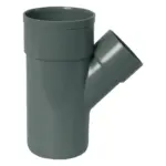 PVC Lijm T-Stuk 45° grijs 50x40 2M/S