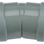 PVC Manchet Bocht 15° grijs 125 SN4 M/M