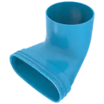 Wavin Ventiza Eindst.90° 195x125 H=100 M/M