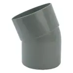 PVC Lijm Bocht 22° grijs 75 M/S