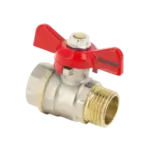 BONFIX Kogelkraan 5/4" bi.dr.x5/4" bu.dr. + vlindergr. PN25