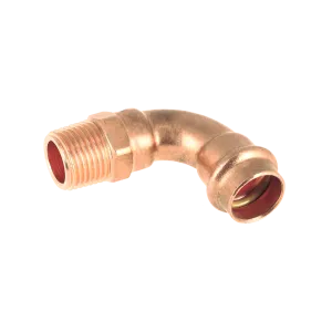 BONFIX V-press aquagas bocht 90° buitendraad