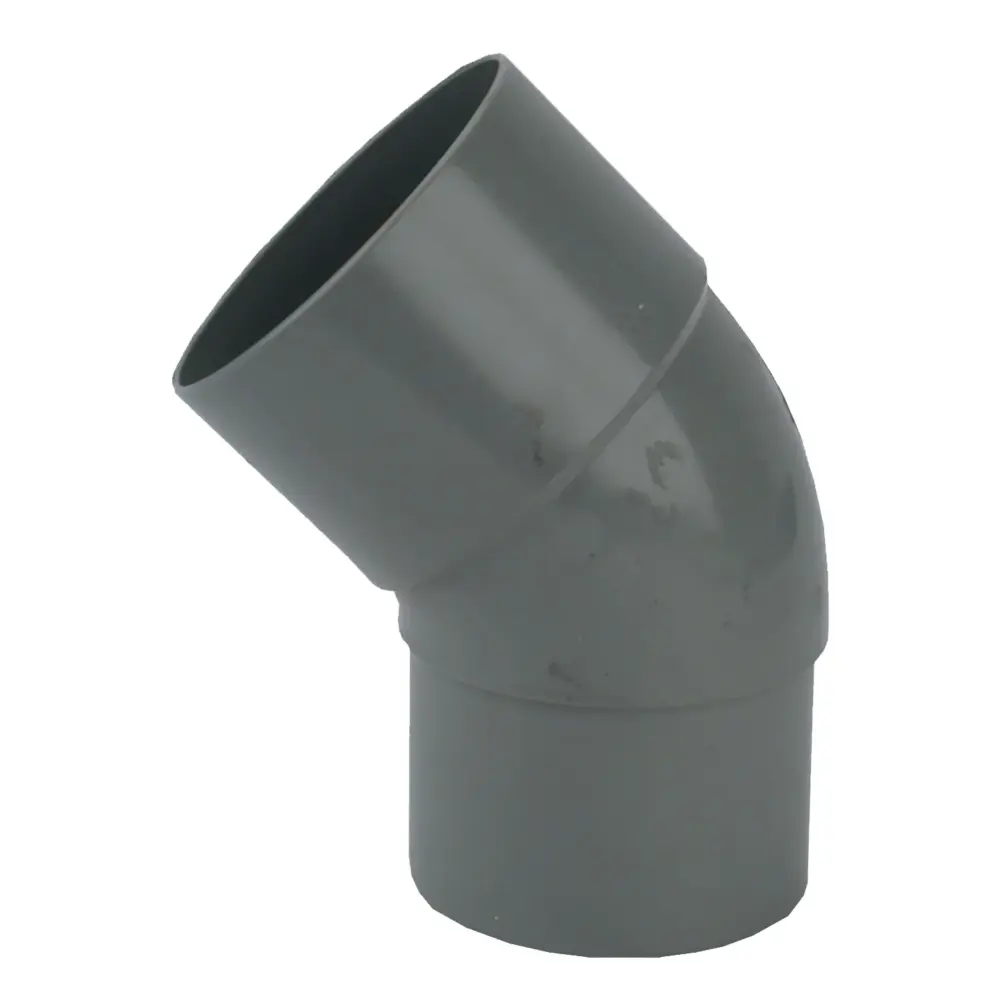 PVC HWA Bocht 45° grijs 70 M/VS